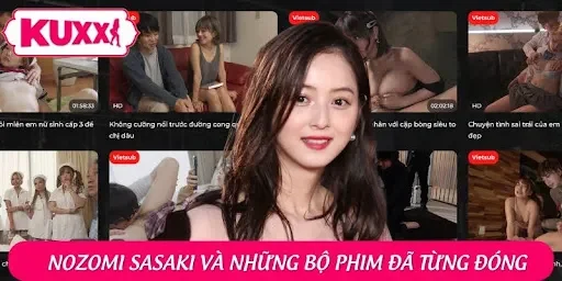 Biểu tượng với nhiều video khiêu dâm từ Nozomi Sasaki